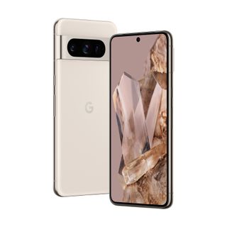 Pixel 8 Pro in Porcelain front and back square render